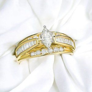 Kay Jewelers Gold and Silver Diamond Ring